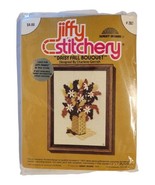 Daisy Fall Bouquet Vintage Crewel Embroidery Kit Jiffy Stitchery #287 NE... - £10.16 GBP