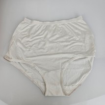 Vintage Jockey White High Waist Granny Panties Briefs Cotton / Nylon L XL - £17.01 GBP
