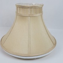 Vintage Chandelier Bell Shape Lamp Shade Beige 10.5x15.5x6.5 Inch - £33.67 GBP