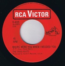 Grass Roots Where Were You When I Needed You 45 rpm Bad Times Cdn Press - £4.66 GBP