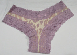 Victoria&#39;s Secret Panty Lace Trim Cheeky Lilac Lavender/Cream Size: X-Small Xs - $15.24