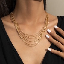 18K Gold-Plated Bead Chain Necklace Set - £10.95 GBP