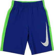 Nike Children&#39;s Dri-Fit As Fly Woven Training Shorts, Blue/Light Green, ... - $18.80