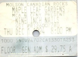 Vintage Nine Zoll Nägel Ticket Stumpf Dezember 1 1994 Ahorn Blatt Gärten - £28.16 GBP