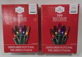 Holiday Time Incandescent Christmas String Light 21" Multicolor 100-Count 2 Pack - $22.76