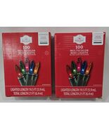 Holiday Time Incandescent Christmas String Light 21&quot; Multicolor 100-Coun... - $418.05 MXN