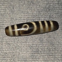 Vintage Old Himalayan Indo Tibetan 2Eyes Agate Bead Unique pattern - €47,89 EUR
