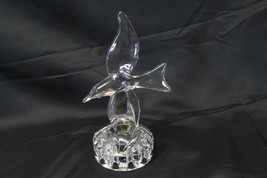 Cambridge Sea Gull Deco Bird Flight Elegant Crystal Glass Floral Frog Flower  - £33.31 GBP