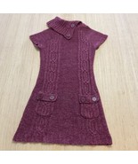 CHARMING CHARLIE JUNIORS Maroon SWEATER DRESS SHORT SLEEVE Size Large - $15.48