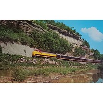 Postcard Picturesque Butler Bluff Near Noel Missouri USA Train Traveling - $11.51