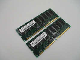 Lot of 2x Micron 256MB 133Mhz PC133 REG ECC Server Memory MT18LSDT3272G-133E1 - £23.06 GBP