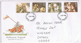 United Kingdom First Day Cover FDC Falkirk Arthurian Legend 1985 - £7.58 GBP