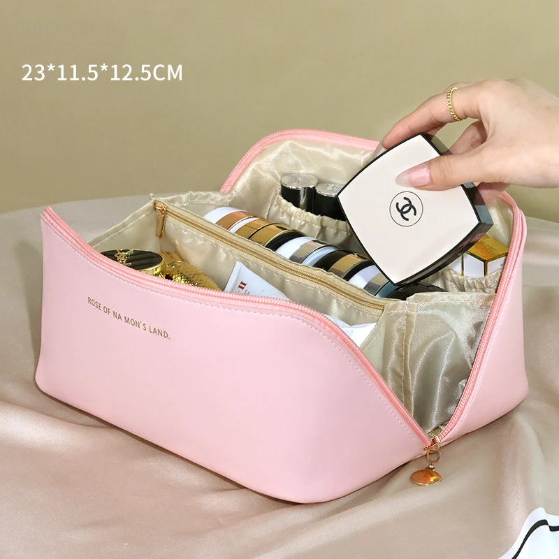 Women&#39;s Cosmetic Bag Large Capacity PU Cloud Pillow Makeup Bag Portable Toiletry - £61.67 GBP