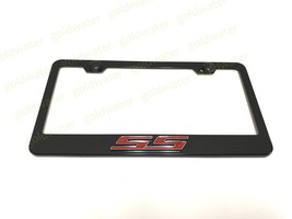 3D SS Super Sport Emblem Black Powder Coated Metal Steel License Plate F... - $23.92