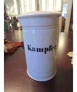 Antique Apothecary Pharmacy Jar &quot;Kampfer&quot; 8&quot; Rare - $1,411.25 MXN