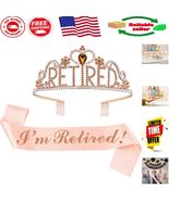 Sparkling Retirement Tiara and Sash Set - Beautiful Party Decorations fo... - $23.90 CAD