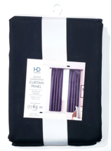 HD Designs Room Darkening Curtain Panel Jet Black Mason Oeko Tex 42x63in - £28.77 GBP