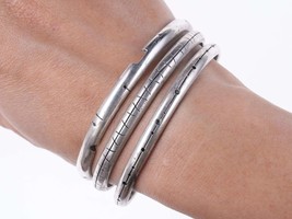 c1960 Peter Broome California Modernist Sterling silver bangles set - £689.05 GBP