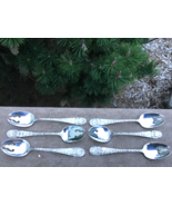Sterling Schofield Hand Chased Rose Ice Cream Forks Set of (6) 5 7/8” Lo... - €241,93 EUR