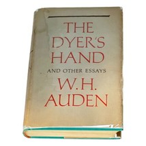 The Dyer&#39;s Hand and Other Essays WH Auden Book HC DJ First Edition 1962 - £47.13 GBP