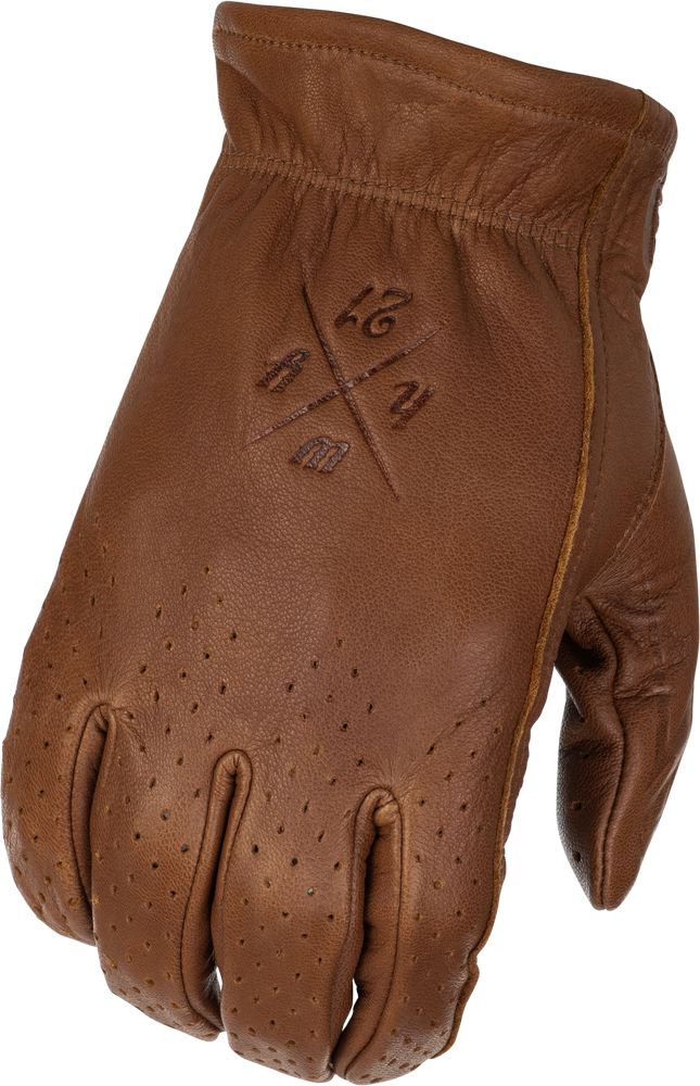 HIGHWAY 21 Louie Perforated Gloves, Brown, 2X-Large - $44.95