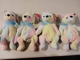 TY Beanie Babies Mellow The Tye Dyed Bear, 4 Different Patterns, You Choose Your - £6.64 GBP
