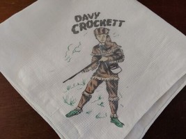 Davy Crockett Handkerchief Hanky Vintage 1950s Boys Neck Bandana - £18.20 GBP