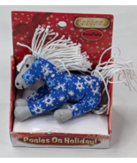 Breyer Ponies On Holiday SNOWFLAKE Christmas Beanie Stuffed NIB Rare - £7.84 GBP