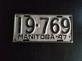 1947 Manitoba License Plate - $36.66