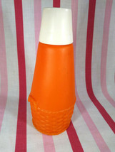 MoD Vintage Orange Plastic Ironing Sprinkler Bottle Embossed Basket Design - $28.00