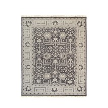 EORC IE478CH9X12 Hand Knotted Wool Mahal Rug, 9&#39; x 12&#39;, Charcoal - £1,521.29 GBP