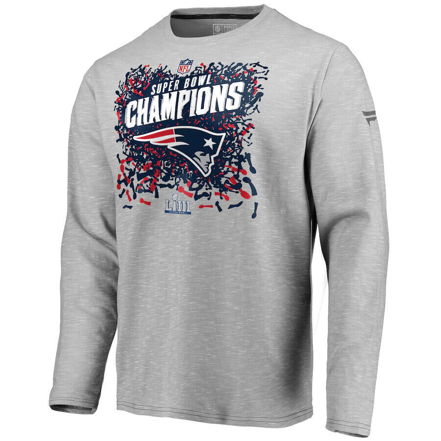 Primary image for New England Patriots NFL Super bowl LIII Champions L/S Football Shirt