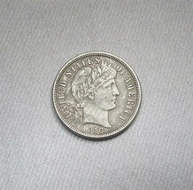 1916-P Silver Barber Dime AU Coin AH519 - £35.04 GBP