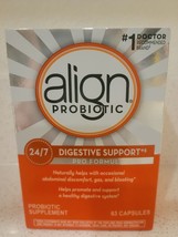 Align Probiotic 24/7 Digestive Support Capsules PRO FORMULA- 63 Count BNIB - £26.34 GBP