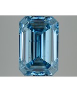 Emerald 4.68 Cts Fancy Vivid Blue VS2 IGI Certified Lab Grown CVD Diamond - $34,553.45 MXN
