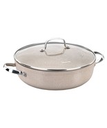 Korkmaz Granita 2.5 Liter Aluminum Nonstick Low Casserole with Lid in Tan - $96.28 CAD