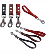 Shwaan Genuine Leather Short Dog Leash Traffic Lead for Large Dogs Training - $51.97 CAD