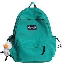 Teenage Girl Green School Bag Small Cute Lady Backpack Waterproof Nylon Female K - £61.21 GBP