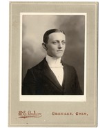 Cabinet Photo of Attractive Young Man Dressed Up Taken in 1880s Greeley,... - £9.02 GBP