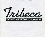Tribeca Continental Cuisine Menu Knoxville Tennessee Chef William Allen ... - £21.90 GBP
