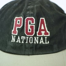 Imperial PGA NATIONAL Black Khaki 100% Cotton Pro Golf Cap Hat USA - $19.59