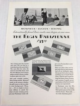 The Elgin Parisienne Vtg 1929 Print Ad Advertising Art Watch - £7.77 GBP