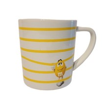 Yellow Striped M&M's World Ceramic Mug 2017 HTF EUC - $16.99