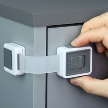 New Version Child Safety Locks 4-Pack Baby Proof Cabinets Drawers with Easy A... - £11.35 GBP