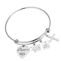 Pastor s Wife Gift John 3:16 Religious Bracelet - £37.94 GBP