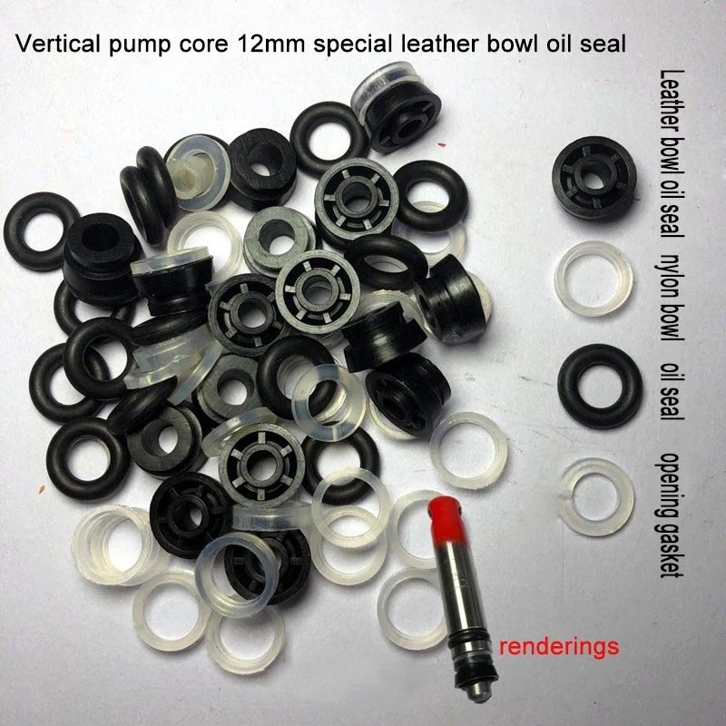 5 Sets Vertical Jack Pump Core Oil Seal Gasket Old-fashioned Leather Bow... - £12.49 GBP