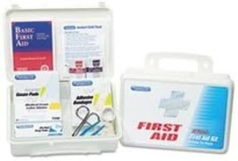 ACM60002 First Aid Station,For 25 People,113 Pieces,10&quot;x7&quot;x3&quot;,White - £46.35 GBP