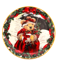 TEDDY’S SNOW BEAR Plate Signed  Sarah Bengry Collectible Franklin Mint # HA1114 - $16.00