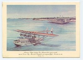 Pan American Menu American Clipper 1st Flight 1931 Dinner Key Sikorsky S-40 - $17.82