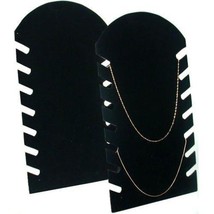 2 Black Necklace Pendant Chain Jewelry Plastic Easel Displays - £17.96 GBP